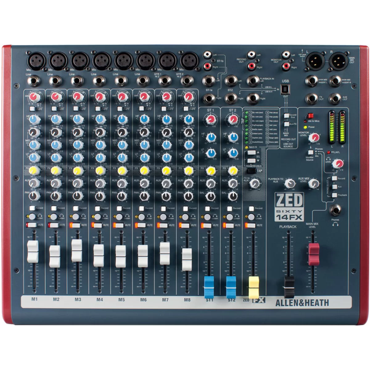 Allen & Heath ZED60-14FX アナログミキサー Allen & Heath ZED60-14FX 14-канальный аналоговый микшер, FX